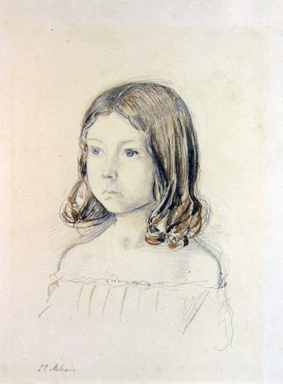 Portrett av Mary Gertrude Holmes av John Everett Millais