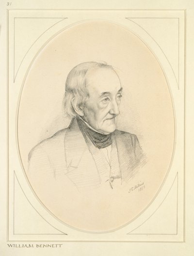 Portrett av William Bennett, 1850 av John Everett Millais