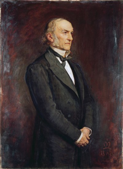 Portrett av William Ewart Galdstone (1809-1898) 1879 av John Everett Millais