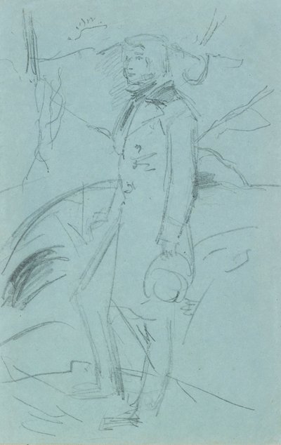 Foreløpig skisse for portrettet av John Ruskin, 1853-1854 av John Everett Millais