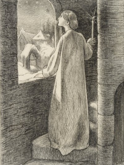 St Agnes-aften, c1857 av John Everett Millais