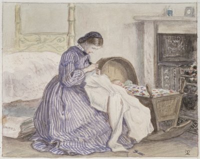Stewart Harrisons The Iceberg - The Seamtress, 1860 av John Everett Millais