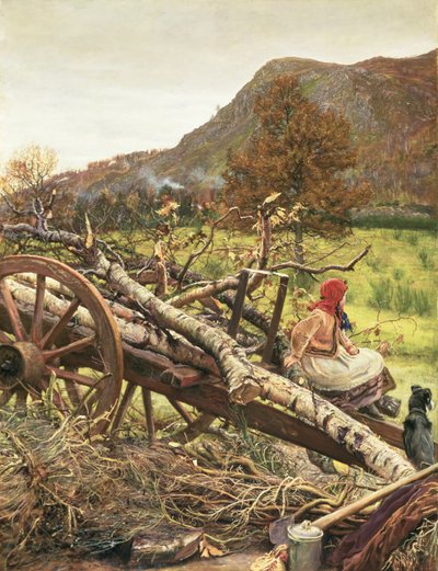 Vinter drivstoff av John Everett Millais