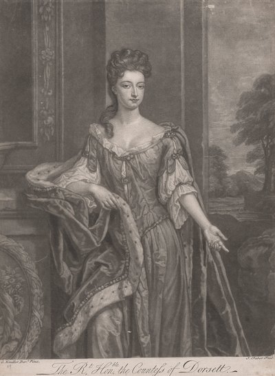 Beauties of Hampton Court: The Right Honorable Mary, grevinne av Dorset av John Faber the younger