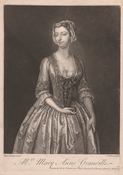 Mrs Mary Ann Granville av John Faber the younger