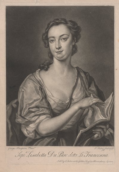 Signa Lisabetta DuParc kalt La Francesina av John Faber the younger