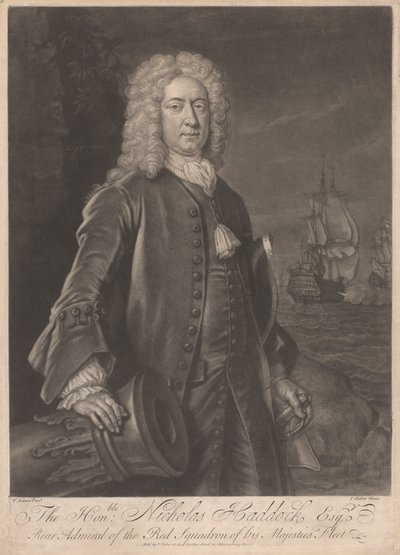 Den ærede Nicholas Haddock, Esq. av John Faber the younger