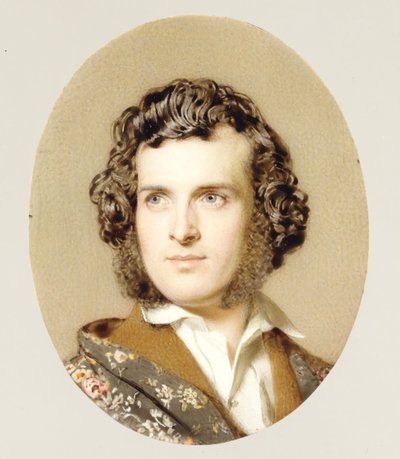 Selvportrett, ca. 1850. av John Faed