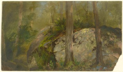 Skogscene av John Ferguson Weir