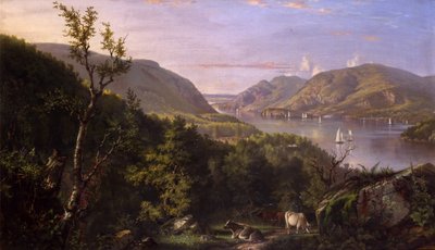 Utsikt over høylandet fra West Point, 1862 av John Ferguson Weir