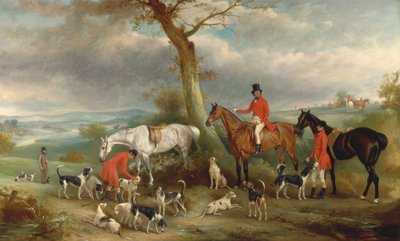 Thomas Wilkinson, MFH, med Hurworth Foxhounds av John Ferneley