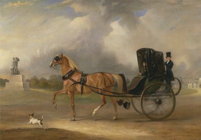 William Massey-Stanley kjører sin Cabriolet i Hyde Park av John Ferneley