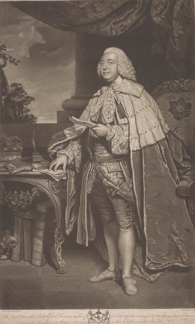 Robert Marsham, 2. baron Romney av John Finlayson