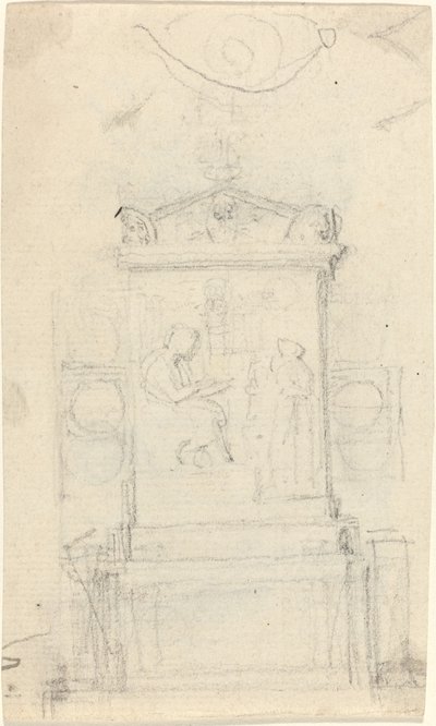 Design for graven til Dr. Joseph Warton av John Flaxman