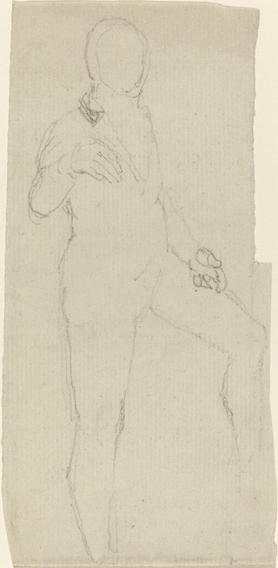 Mannsfigur i moderne kjole av John Flaxman