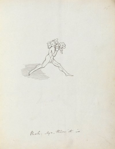 Puck. Ja der er det, 1783 (penn, blekk og vask på papir) av John Flaxman