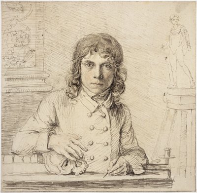 Selvportrett i en alder av 24, 1779 av John Flaxman