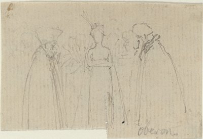 Studieark [rekto og verso] av John Flaxman