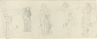 Studieark [rekto og verso] av John Flaxman