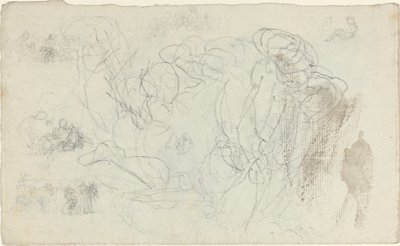 Studieark [rekto og verso] av John Flaxman