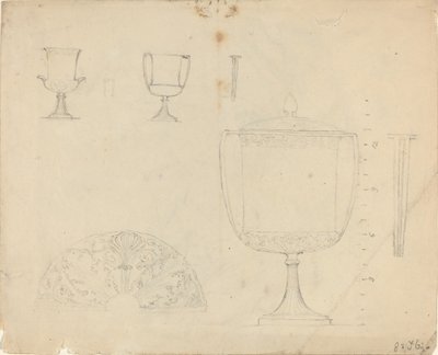 Studieark [rekto og verso] av John Flaxman