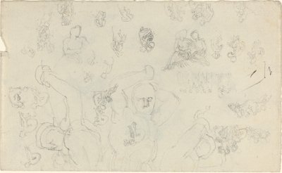 Studieark [rekto og verso] av John Flaxman