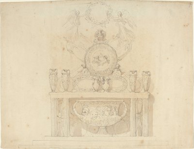 Studie for dekorasjoner av Buckingham Palace av John Flaxman