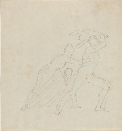 Studie for "The Fury of Athamas" av John Flaxman