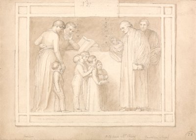 Studie for et monument til pastor John Clowes av John Flaxman