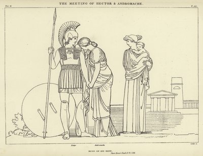 Møtet mellom Hector og Andromache av John Flaxman