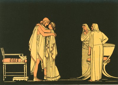 Møtet mellom Ulysses og Penelope av John Flaxman
