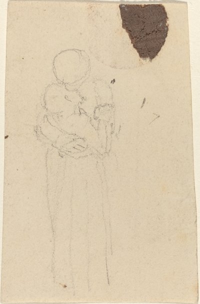 To figurer som omfavner av John Flaxman