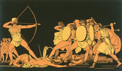 Ulysses dreper frierne av John Flaxman