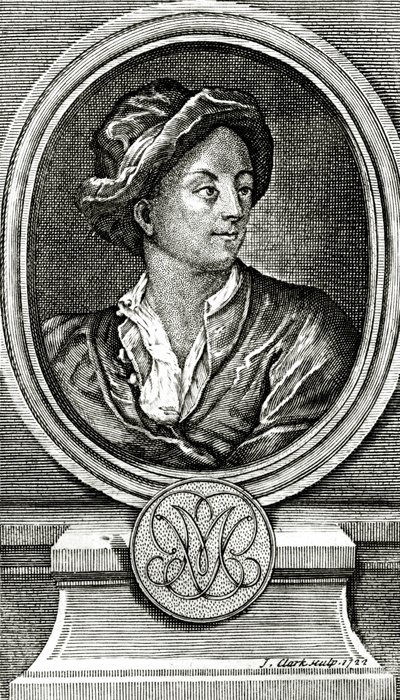 Matthew Prior, gravert av J. Clark, 1722 av John Francis Rigaud