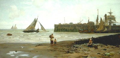 Lavvann, Whitstable Harbor av John Fraser