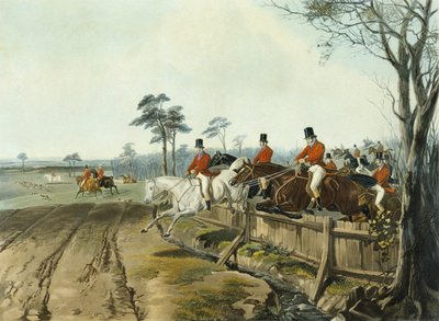 Full Cry, gravert av Huffman og Mackrill (farget gravering) av John Frederick Herring Snr