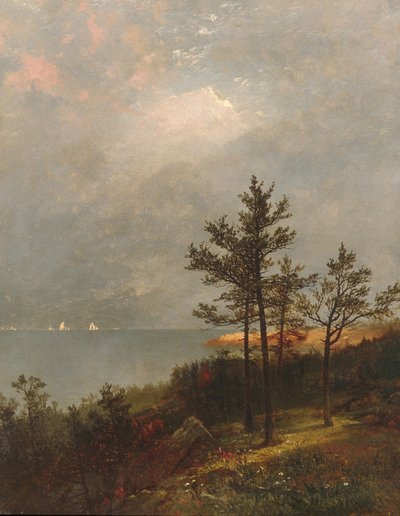 Storm i anmarsj over Long Island Sound av John Frederick Kensett