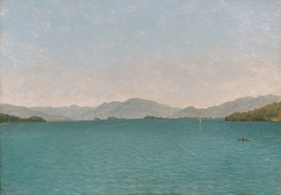 Lake George, gratis studie av John Frederick Kensett