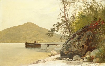 Landing ved sabbatsdagen, ca. 1853. av John Frederick Kensett