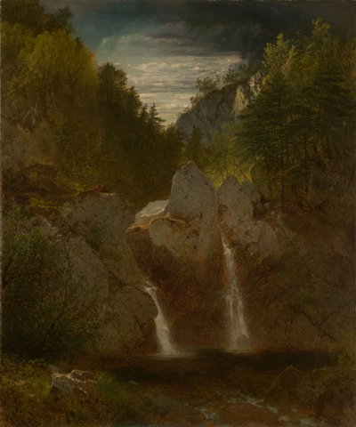 Klippebasseng, Bash Bish Falls av John Frederick Kensett