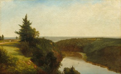 Utsikt over Genesee nær Mount Morris av John Frederick Kensett