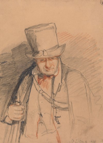 A Head Keeper, Windsor Castle, 1826 av John Frederick Lewis