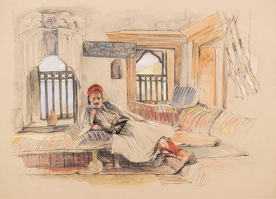 Et østlig interiør av John Frederick Lewis