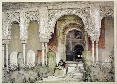 Inngang til Hall of the Two Sisters (Sala de las dos Hermanas), fra 