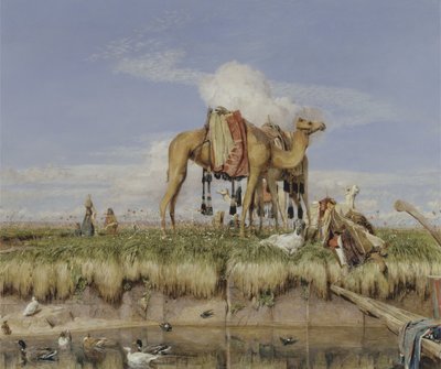 På bredden av Nilen, Øvre Egypt av John Frederick Lewis
