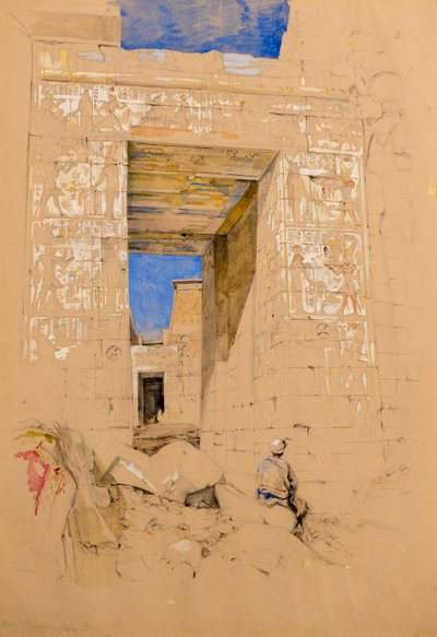 En del av Propylon of Philae av John Frederick Lewis