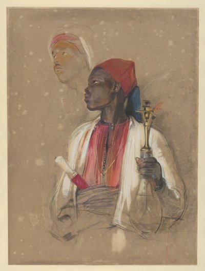 Studie til «Pipbæreren» av John Frederick Lewis