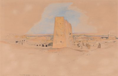 Edfou-tempelet, Øvre Egypt av John Frederick Lewis