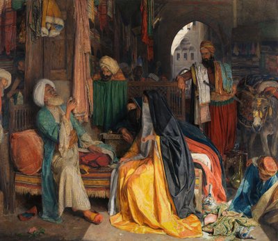 Den tvilsomme mynten, 1869. av John Frederick Lewis