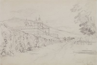 The Escorial, Madrid, 1832 (blyant) av John Frederick Lewis